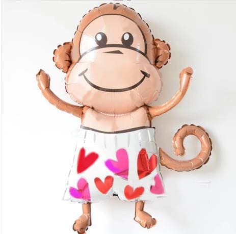 Imagen de Globo torta Descripcion: Globo con palito de mono con corazones 